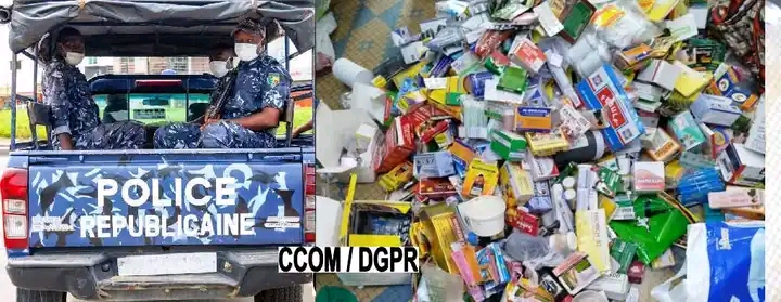 Bénin : une dame interpellée en possession d’une importante quantité de produits pharmaceutiques contrefaits à Sèmè-kpodji