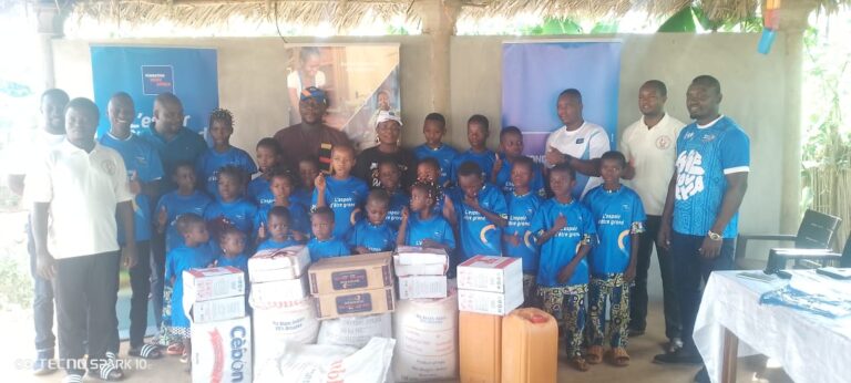 Zè : la Fondation Moov Africa Bénin fait don de vivres au Centre d’accueil et de protection de l’enfant Cœur de compassion