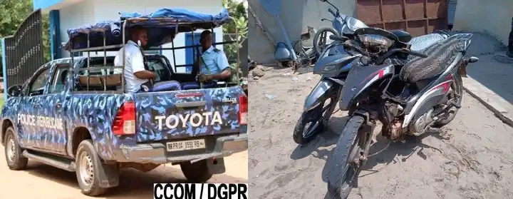 Bénin : deux motos volées saisies par la Police et un individu interpellé à Sèkandji