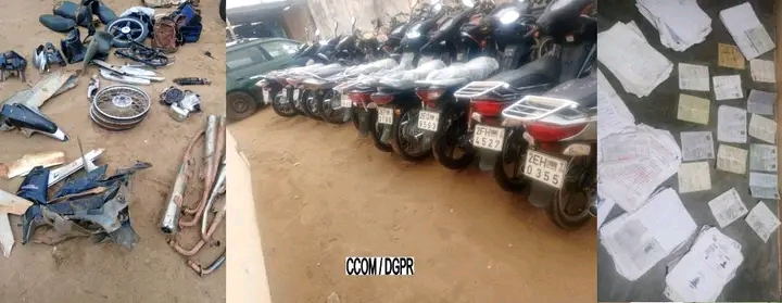 Bénin : un réseau de voleurs et revendeurs de motos démantelé par la Police