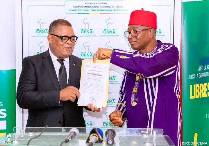 Bénin – Élections communales de 2026 : la CENA délivre le premier récépissé provisoire au parti UPR