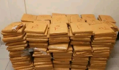 Bénin : un camion de riz intercepté à Malanville avec plus de 500 plaquettes de chanvre indien dissimulées