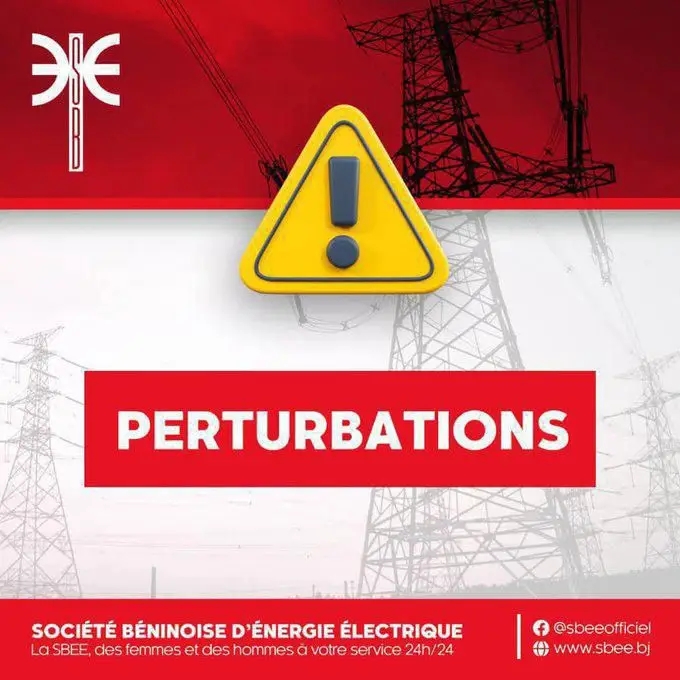 Bénin : la SBEE annonce des perturbations dans la fourniture d’électricité ce mardi 10 mars