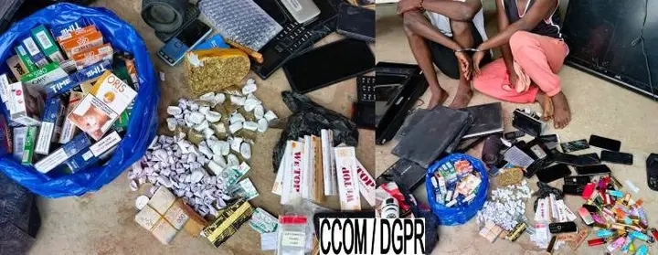 Bénin : vaste coup de filet de la Police républicaine à Pahou contre psychotropes et cybercriminalité