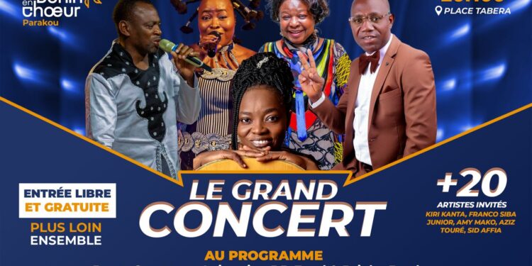 Parakou s’embrase pour le concert « Le Bénin en chœur » : deux semaines de musique, d’animations et de convivialité