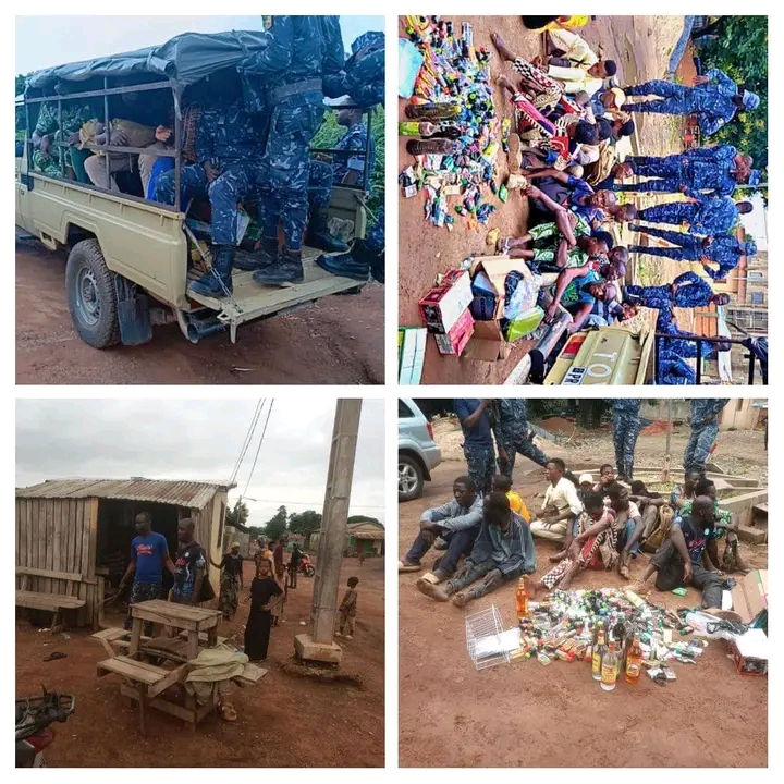 Vaste opération de sécurisation à Djougou : la Police républicaine démantèle trois ghettos et interpelle 16 personnes