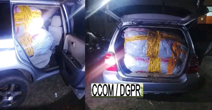 Sèmè-Okoun : la police intercepte 265 kg de chanvre avant leur « voyage » en Toyota Highlander