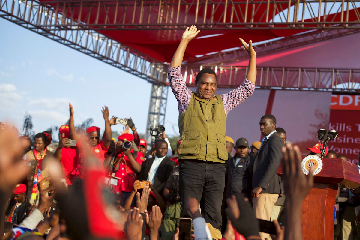 Zambie : Hakainde Hichilema réélu président pour un second mandat