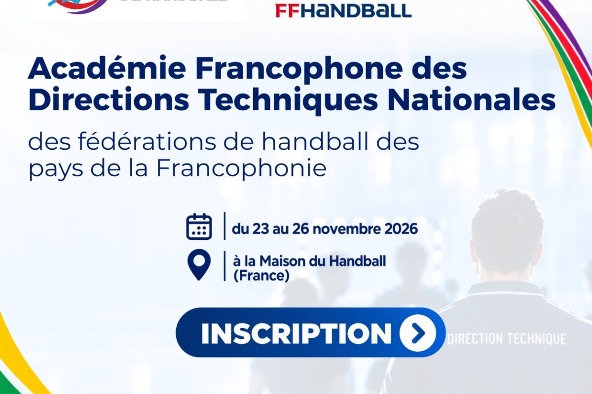 Handball francophone : l’AFH lance une Académie pour renforcer les compétences techniques des fédérations