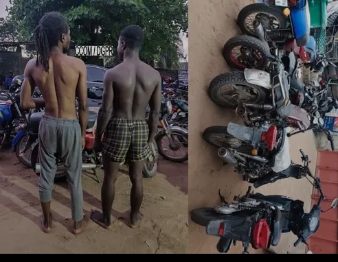 Pahou : une moto volée conduit la police vers cinq autres engins d’origine douteuse, deux suspects interpellés